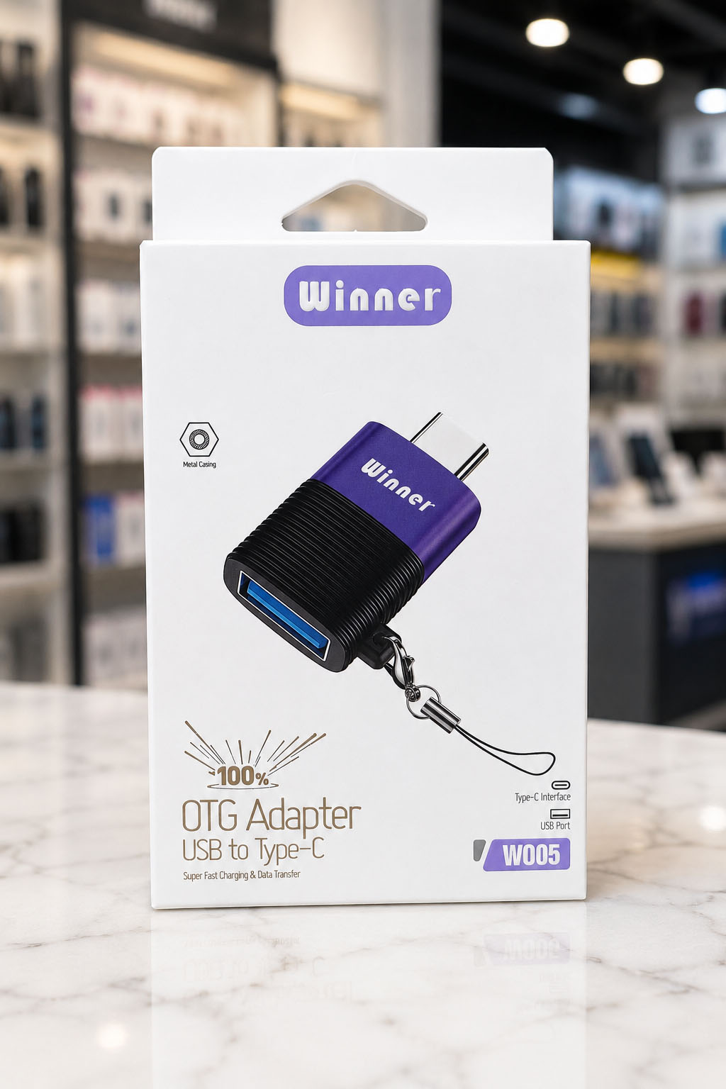 w005 مبدل Usb به تایپ سی مدل- W005 برند winner - Image 1